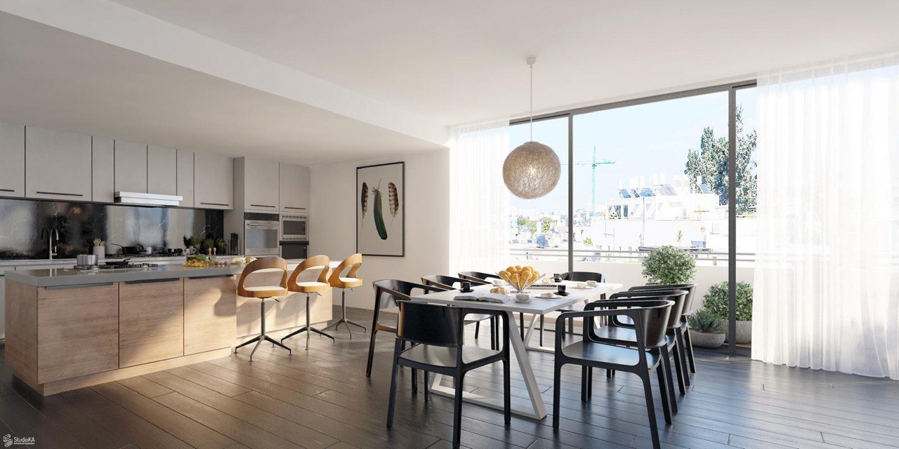 מטבח ופינת אוכל מעוצבים